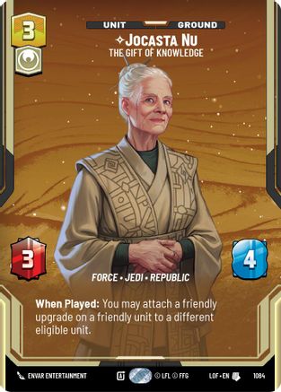 Jocasta Nu - The Gift of Knowledge (Prestige Foil) (1084) [Legends of the Force] Foil