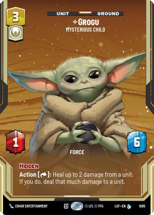 Grogu - Mysterious Child (Prestige Foil) (1085) [Legends of the Force] Foil