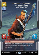Chirrut Imwe - Blind, but not Deaf (Prestige Foil) (1092) [Legends of the Force] Foil
