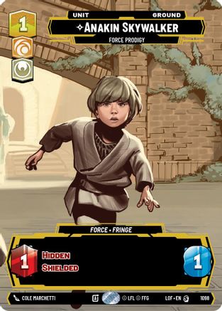Anakin Skywalker - Force Prodigy (Prestige Foil) (1098) [Legends of the Force] Foil