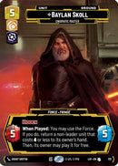 Baylan Skoll - Enigmatic Master (Prestige Foil) (1111) [Legends of the Force] Foil