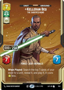 Kelleran Beq - The Sabered Hand (Serialized) (1132) [Legends of the Force] Foil