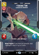 Saesee Tiin - Courageous Warrior (Serialized) (1136) [Legends of the Force] Foil