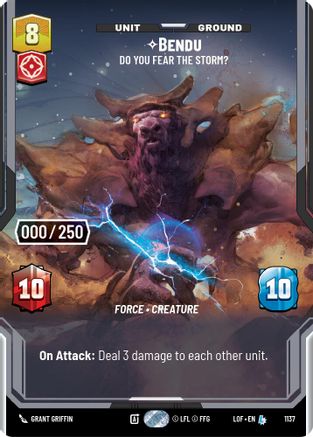 Bendu - Do You Fear the Storm? (Serialized) (1137) [Legends of the Force] Foil