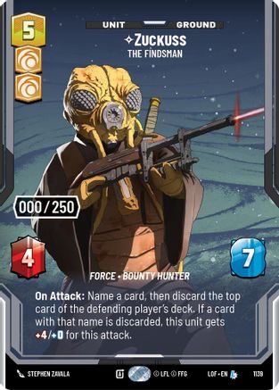 Zuckuss - The Findsman (Serialized) (1139) [Legends of the Force] Foil