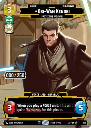 Obi-Wan Kenobi - Protective Padawan (Serialized) (1142) [Legends of the Force] Foil