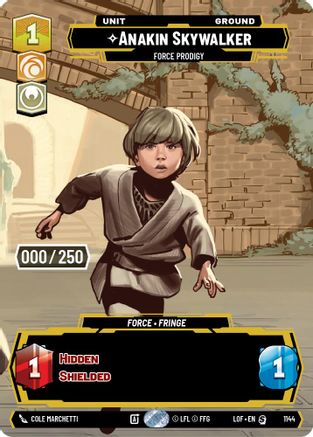 Anakin Skywalker - Force Prodigy (Serialized) (1144) [Legends of the Force] Foil