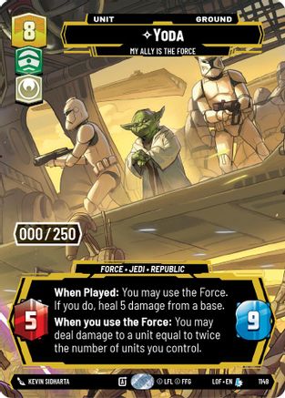 Yoda - My Ally is the Force (Serialized) (1149) [Legends of the Force] Foil