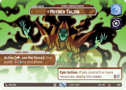 Mother Talzin - Power Through Magick (Showcase) (1006) [Legends of the Force] Foil