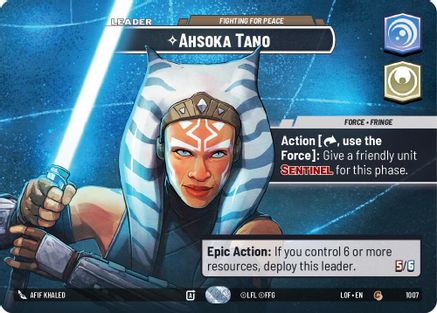 Ahsoka Tano - Fighting For Peace (Showcase) (1007) [Legends of the Force] Foil