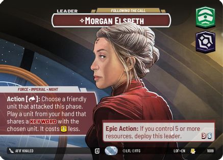 Morgan Elsbeth - Following the Call (Showcase) (1009) [Legends of the Force] Foil