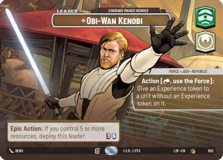 Obi-Wan Kenobi - Courage Makes Heroes (Showcase) (1012) [Legends of the Force] Foil