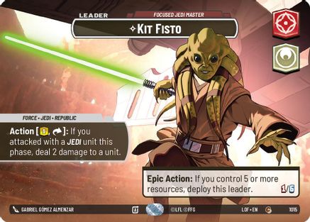 Kit Fisto - Focused Jedi Master (Showcase) (1015) [Legends of the Force] Foil