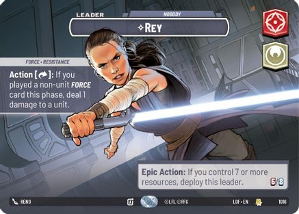 Rey - Nobody (Showcase) (1016) [Legends of the Force] Foil