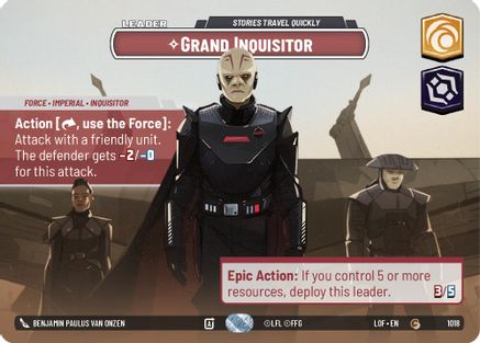 Grand Inquisitor - Stories Travel Quickly (Showcase) (1018) [Legends of the Force] Foil