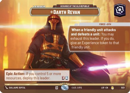Darth Revan - Scourge of the Old Republic (Showcase) (1021) [Legends of the Force] Foil