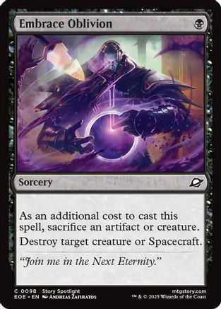 Embrace Oblivion (EOE-098) [Edge of Eternities] Foil