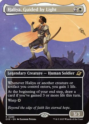 Haliya, Guided by Light (Borderless) (EOE-289) [Edge of Eternities]