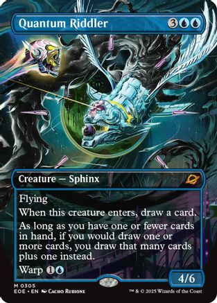 Quantum Riddler (Borderless) (EOE-305) [Edge of Eternities] Foil