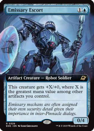 Emissary Escort (Extended Art) (EOE-326) [Edge of Eternities] Foil