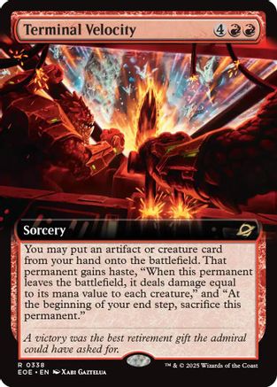Terminal Velocity (Extended Art) (EOE-338) [Edge of Eternities] Foil