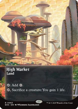 High Market (0063) (Borderless) (EOS-063) [Edge of Eternities: Stellar Sights] Foil