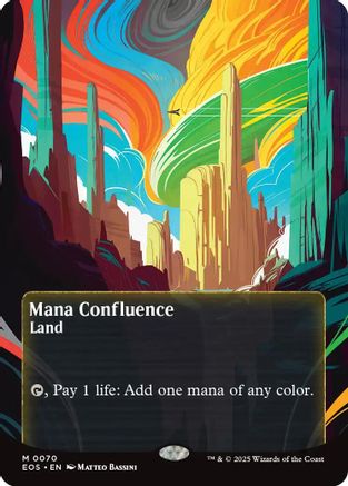 Mana Confluence (0070) (Borderless) (EOS-070) [Edge of Eternities: Stellar Sights] Foil