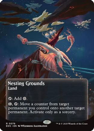 Nesting Grounds (0076) (Borderless) (EOS-076) [Edge of Eternities: Stellar Sights] Foil