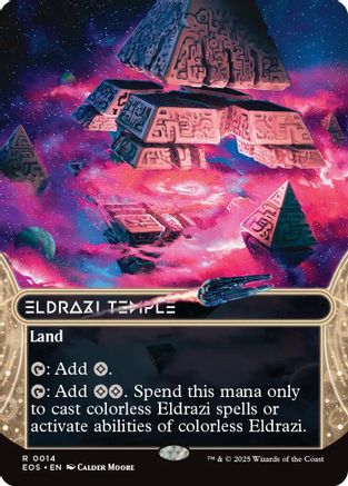 Eldrazi Temple (0014) (Borderless) (EOS-014) [Edge of Eternities: Stellar Sights]