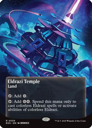 Eldrazi Temple (0059) (Borderless) (EOS-059) [Edge of Eternities: Stellar Sights]