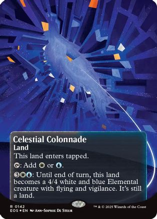 Celestial Colonnade (0142) (Borderless) (Galaxy Foil) (EOS-142) [Edge of Eternities: Stellar Sights] Foil