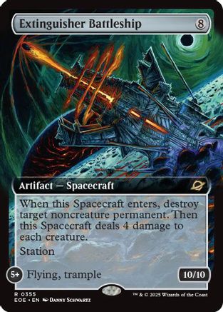 Extinguisher Battleship (Extended Art) (EOE-355) [Edge of Eternities]