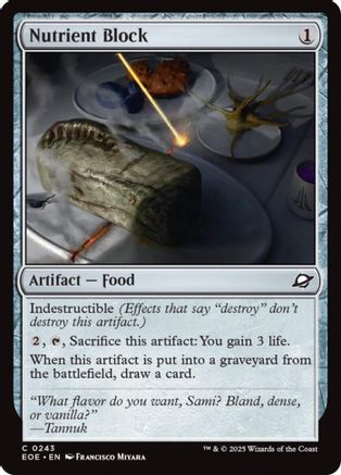 Nutrient Block (EOE-243) [Edge of Eternities] Foil