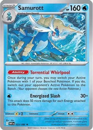 Samurott 23 - [SV White Flare] Holofoil