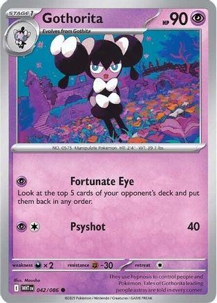 Gothorita 42 - [SV White Flare] Reverse Holofoil