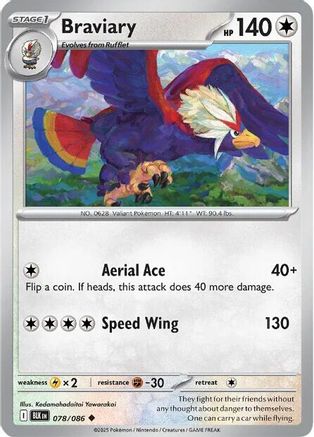 Braviary 78 - [SV Black Bolt] Reverse Holofoil