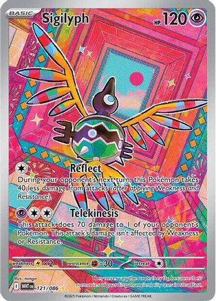 Sigilyph - 121/086 121 - [SV White Flare] Holofoil