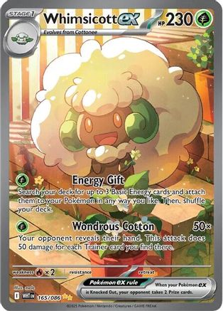 Whimsicott ex - 165/086 165 - [SV White Flare] Holofoil