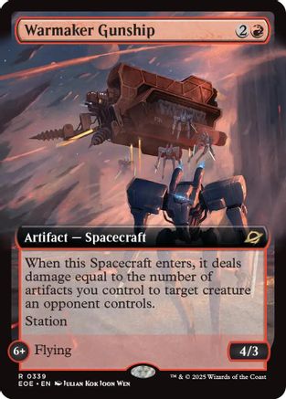 Warmaker Gunship (Extended Art) (EOE-339) [Edge of Eternities]