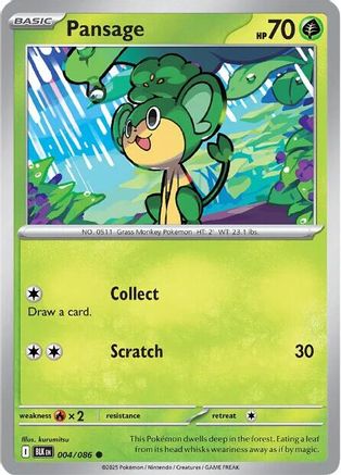 Pansage 4 - [SV Black Bolt]