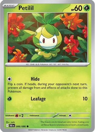 Petilil 6 - [SV Black Bolt] Reverse Holofoil