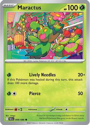 Maractus 8 - [SV Black Bolt] Reverse Holofoil