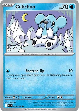 Cubchoo 25 - [SV Black Bolt] Reverse Holofoil