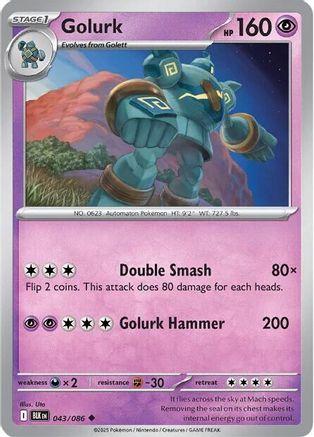Golurk 43 - [SV Black Bolt]