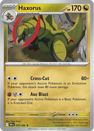 Haxorus 70 - [SV Black Bolt] Reverse Holofoil