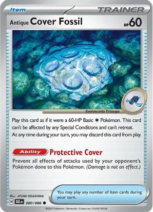 Antique Cover Fossil 80 - [SV Black Bolt] Reverse Holofoil