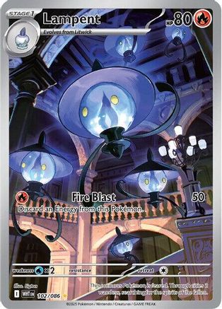 Lampent - 102/086 102 - [SV White Flare] Holofoil