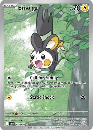 Emolga - 112/086 112 - [SV Black Bolt] Holofoil