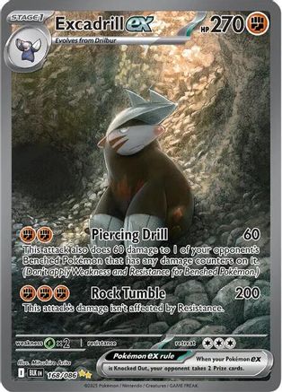Excadrill ex - 168/086 168 - [SV Black Bolt] Holofoil