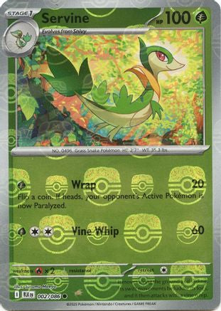 Servine (Master Ball Pattern) 2 - [SV Black Bolt] Holofoil